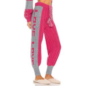 LoveShackFancy NWT Landana Jogger Passion Fruit Punch Alpaca & Wool Blend Small